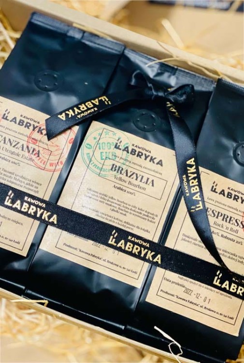 zestaw z kawą - kawa świeżo palona - Kawowa Fabryka